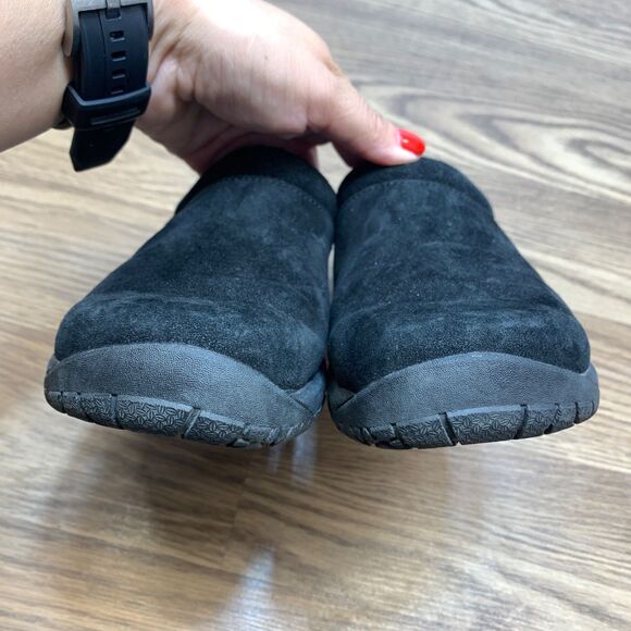 Merrell Encore Nova Crystal Slip On Clog Suede Black Leather J46830 Women Sz 6 - Picture 5 of 10